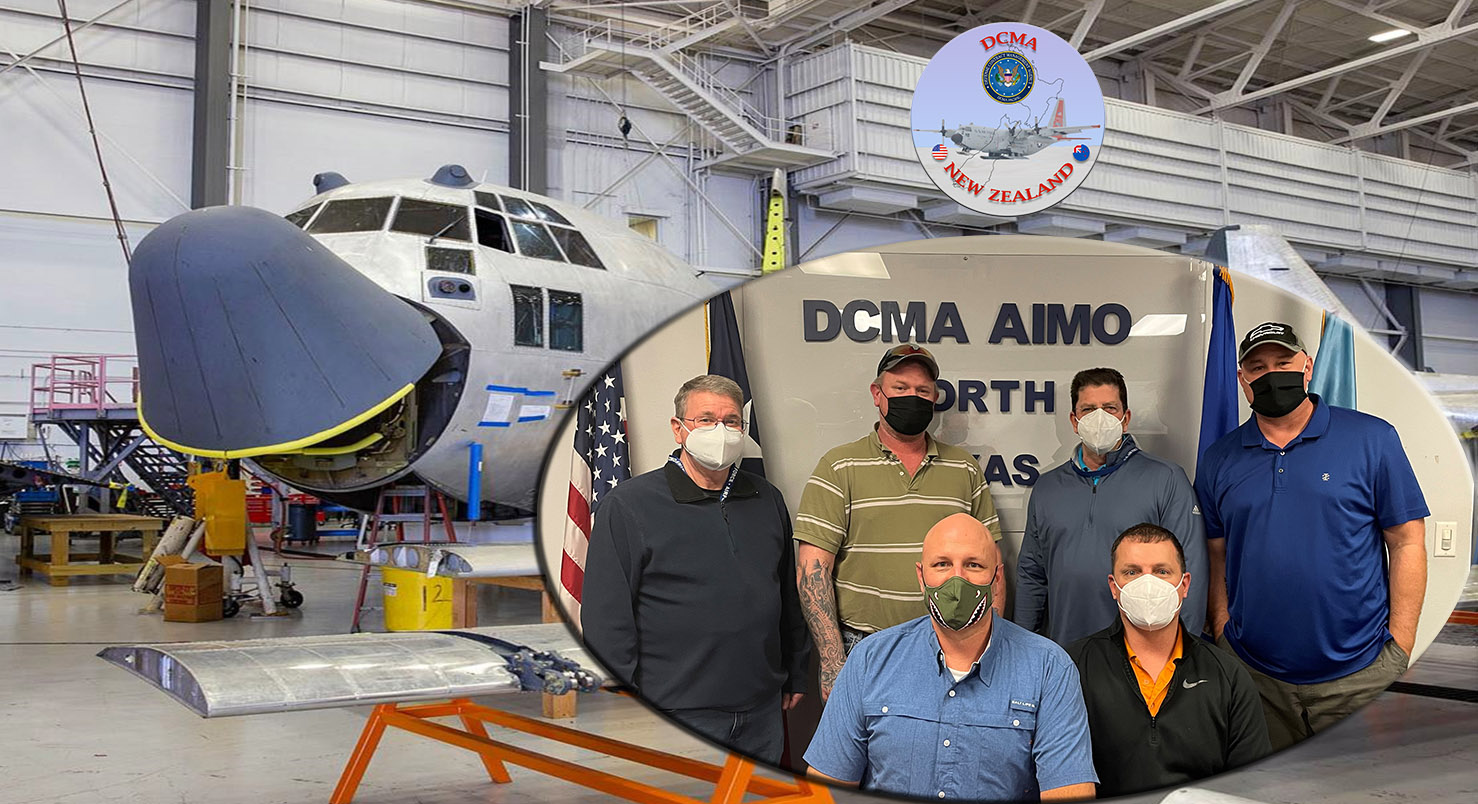 DCMA AIMO North Texas LC-130 Quality Assurance Specialist team pictured from top left: Jamie Philp, Shawn Cocker, James Gilmore, Robert Pierce. Bottom row: Carl Roach and Cody Harpole. 