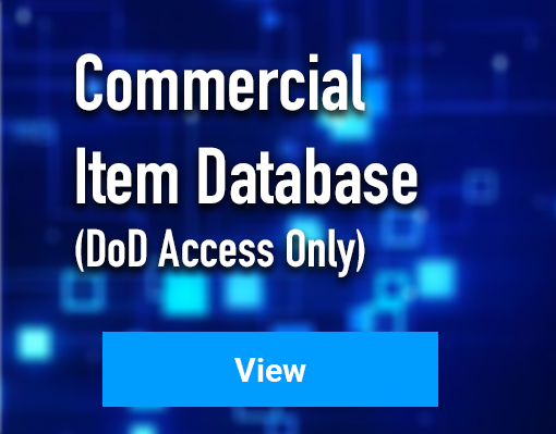Opens an Excel sheet of the Commercial Item Database