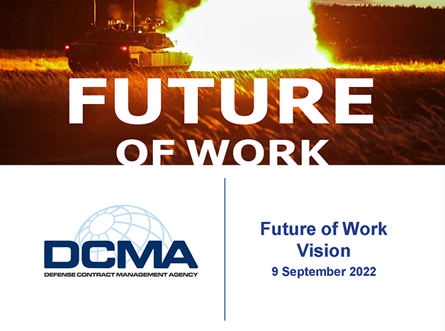 Graphic depicting DCMA's Future of Work vision.